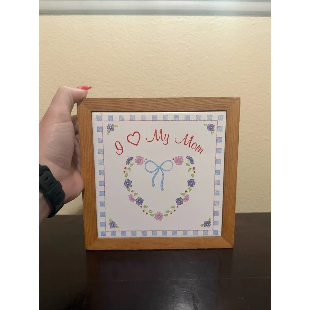 Vintage I Love My Mom Russ & Berries Co. Wall Decor Plaque